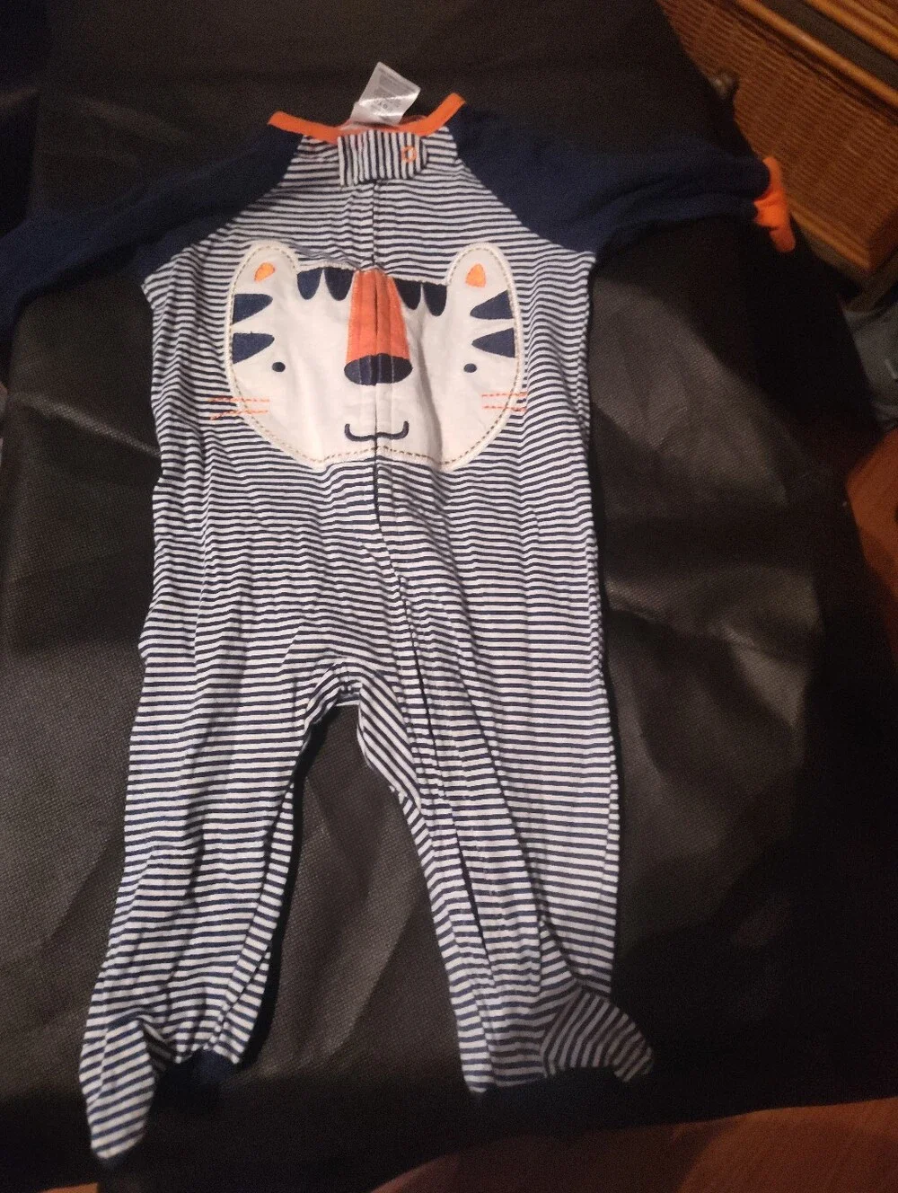 Gerber Navy & Orange Striped Pj